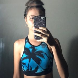 Blue Sports Bra